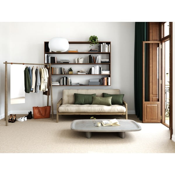 Biela rozkladacia pohovka 204 cm Grab - Karup Design-image-1