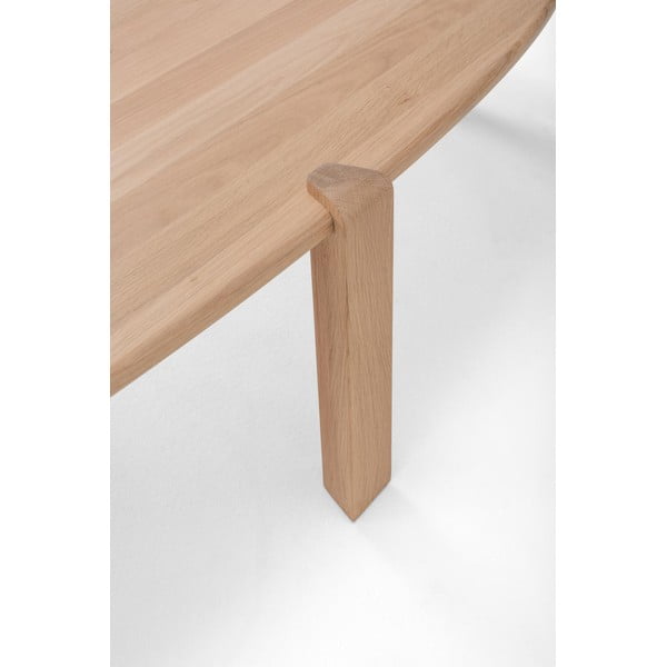 Konferenčný stolík z dubového dreva v prírodnej farbe 80x150 cm Kulin – Gazzda-image-4