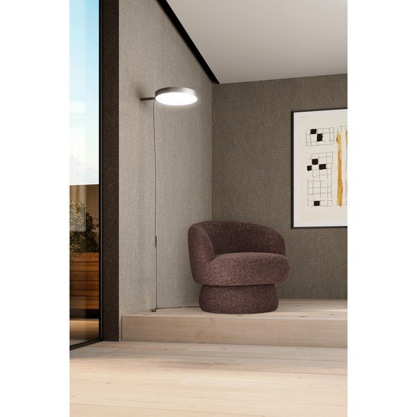 Fialové/hnedé otočné kreslo Dali – MOME-image-1