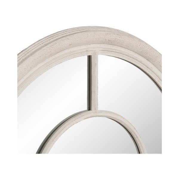 Nástenné zrkadlo s dreveným rámom ø 79 cm Paula – Ixia-image-3