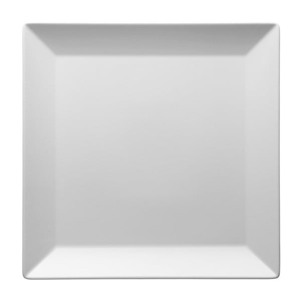 Sada 6 matných bielych tanierov Manhattan City Matt, 26 × 26 cm