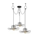 Čierne závesné svietidlo s kovovým tienidlom ø 78 cm Tel – Opviq lights