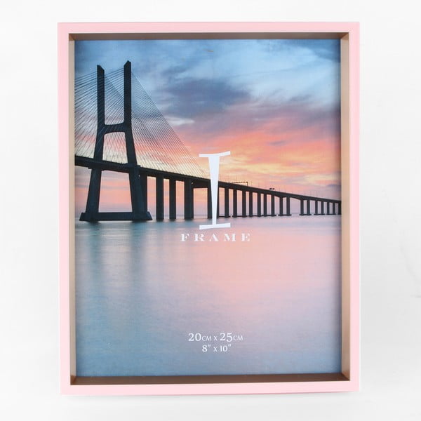 Ružový fotorámik Juliana Impressions Pink & Gold, 22,2 x 27,5 cm