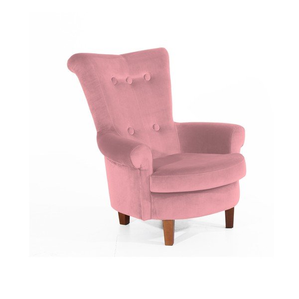 Ružové kreslo Max Winzer Tilly