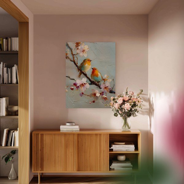 Tlačený obraz s rámom 60x80 cm Robins – Styler-image-1