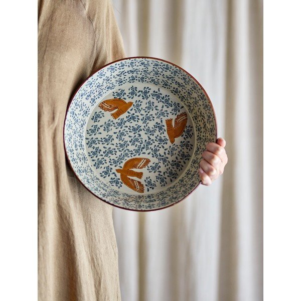 Modrá keramická misa ø 28 cm Hezha – Bloomingville-image-3