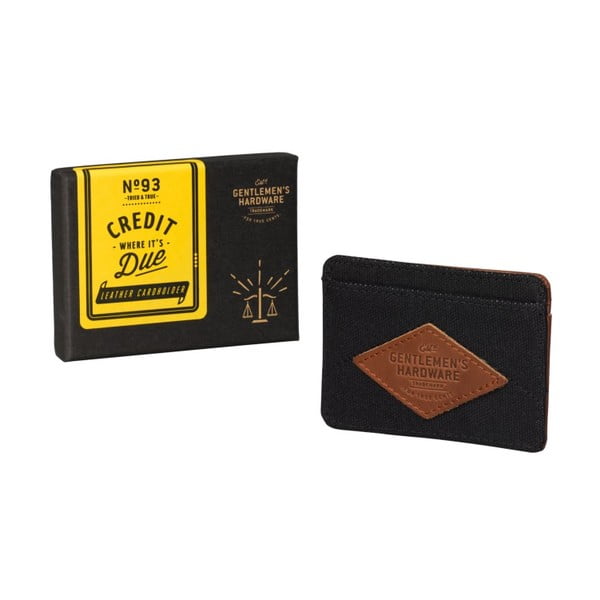 Pánska kožená peňaženka na platobné karty Gentlemen 's Hardware