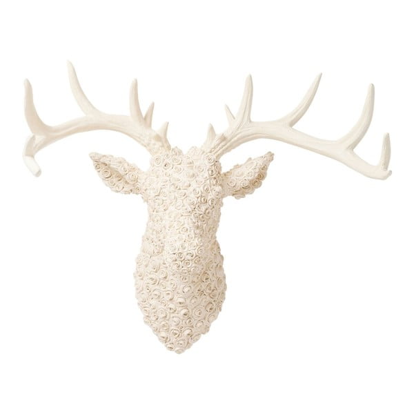 Biela dekorácia Kare Design Deco Antler Deer White
