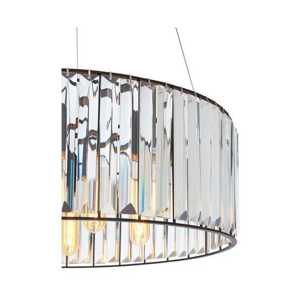 Závesné svietidlo so skleneným tienidlom ø 50 cm Akiko – Premier Housewares-image-2