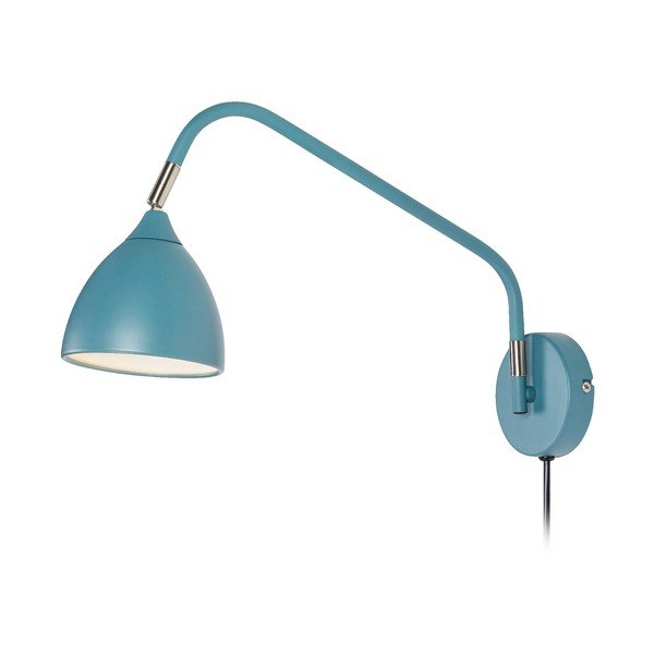 Modrá nástenná lampa Markslöjd Valencia