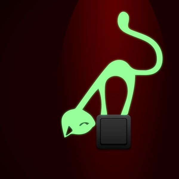 Svietiaca samolepka Ambiance Cute Cat-image-2