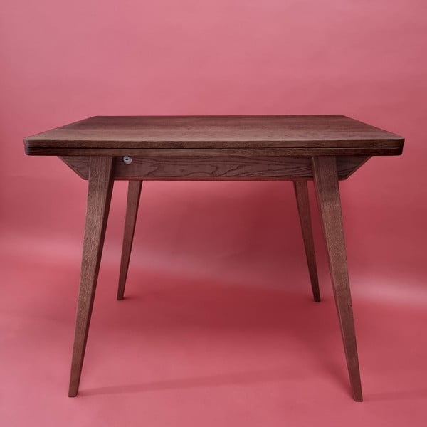 Rozkladací jedálenský stôl s doskou v dekore jaseňového dreva 65x90 cm Envelope – Ragaba-image-1