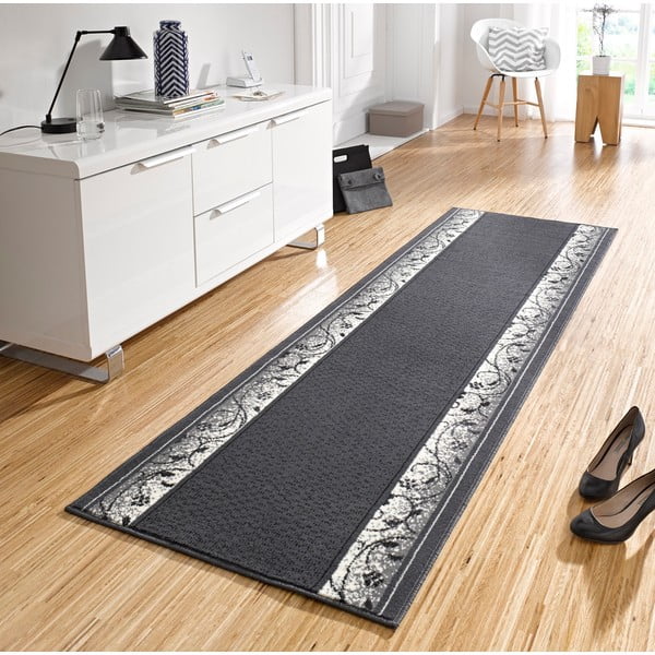 Koberec Basic Elegance, 80x450 cm, sivý-image-1
