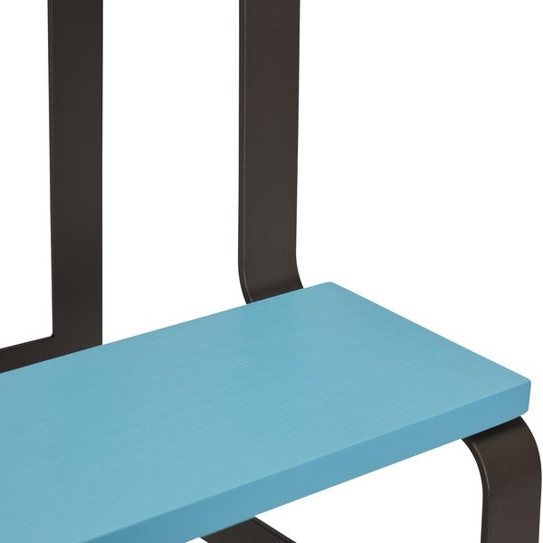 Čierny/modrý stupienok z dubového dreva Step – Hübsch-image-4