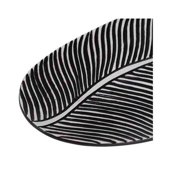 Dekoratívna tácka z polyresínu 16x37 cm B&W – Ixia-image-3