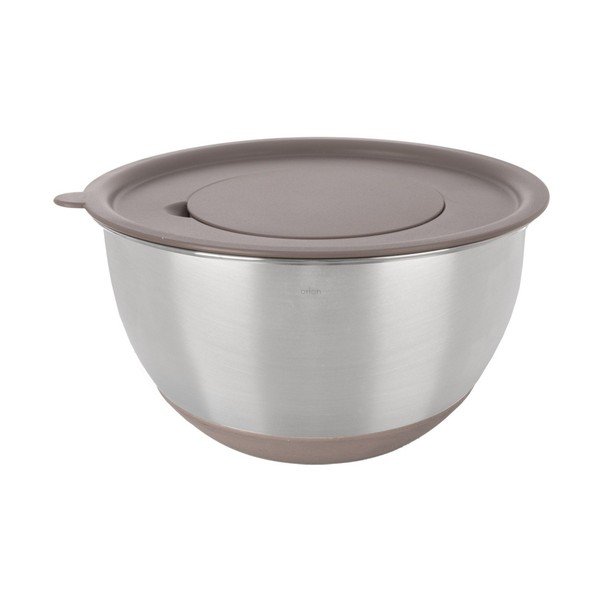 Misa z nehrdzavejúcej ocele v striebornej farbe ø 26 cm Beige – Orion