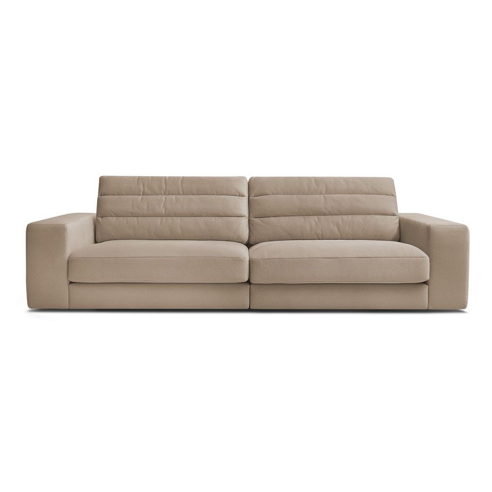 E-shop Taupe zamatová pohovka 276 cm Sierra – Bobochic Paris