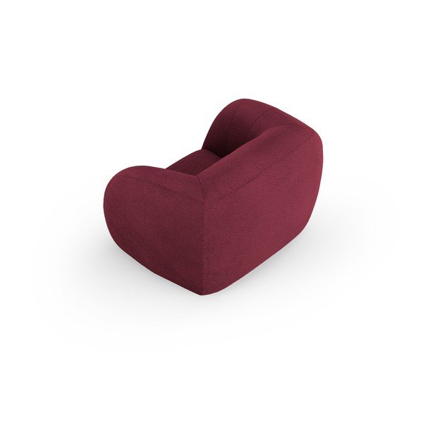 Vínové kreslo z textílie buklé Essen – Cosmopolitan Design-image-3