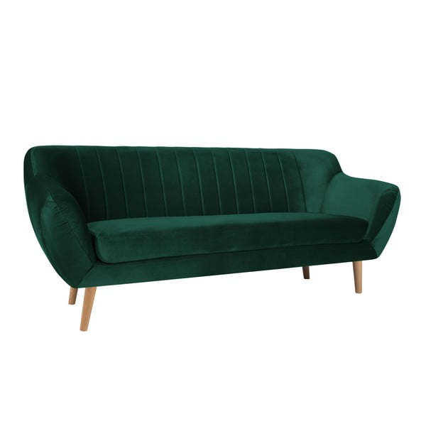 Zelená trojmiestna pohovka Mazzini Sofas Benito-image-2