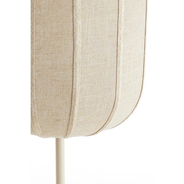 Krémovobiela stojacia lampa s textilným tienidlom (výška  165 cm) Solune – Light & Living-image-3