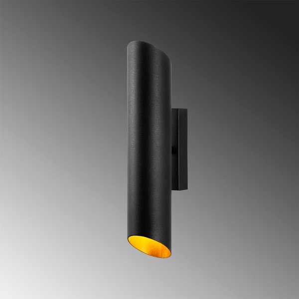 Nástenné svietidlo v čiernej a zlatej farbe ø 8 cm Cut – Opviq lights-image-1