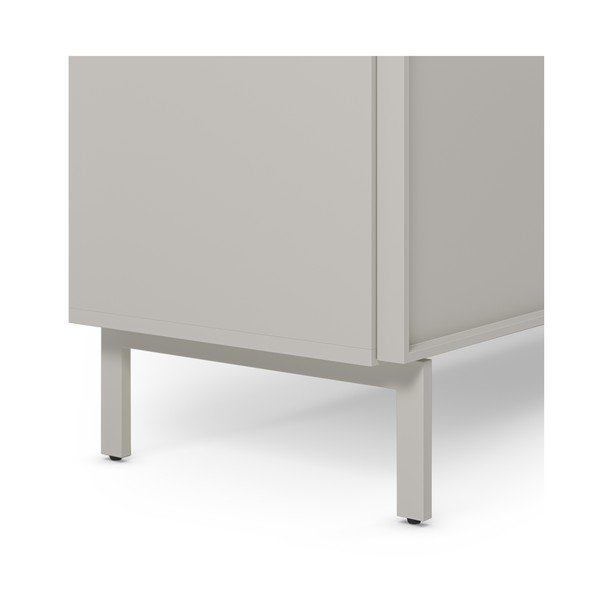 Krémovobiela skrinka 180x80x42 cm Brise – Marckeric-image-3