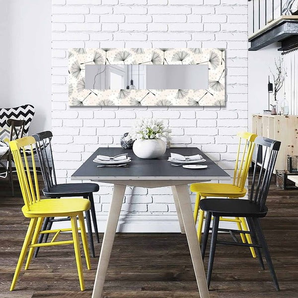 Nástenné zrkadlo s dreveným rámom 40x120 cm – Wallity-image-2