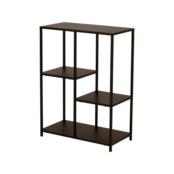 Čierny kovový regál Canett Lite, výška 81 cm-image-2