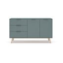 Komoda sivozelená 140x81x40 cm Pisco – Marckeric