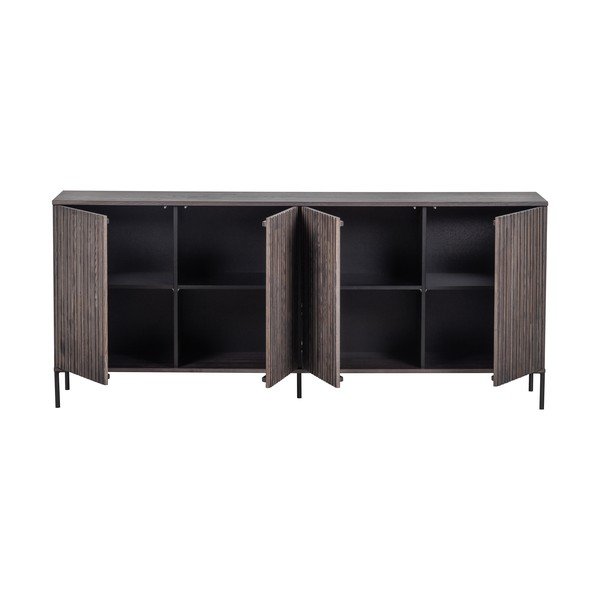 Hnedá komoda v dekore jaseňa 200x85x44 cm Gravure – WOOOD-image-3