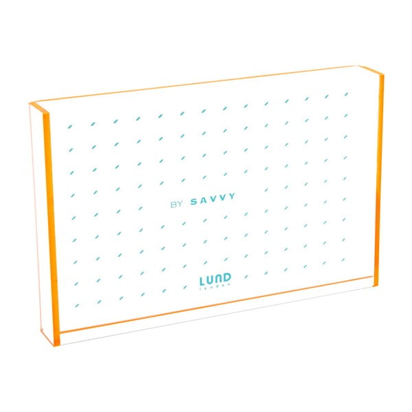 Rámik na fotografie s oranžovými hranami Lund London Flash Tidy, 15,6 x 10,2 cm
