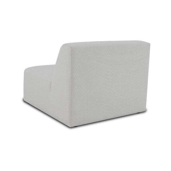 Biely modul pohovky z textílie buklé (stredový diel) Roxy – Scandic-image-3