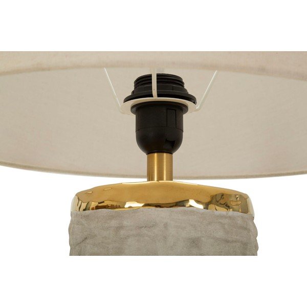 Svetlosivá/krémovobiela keramická stolová lampa s textilným tienidlom (výška  73 cm) Lima – Mauro Ferretti-image-4