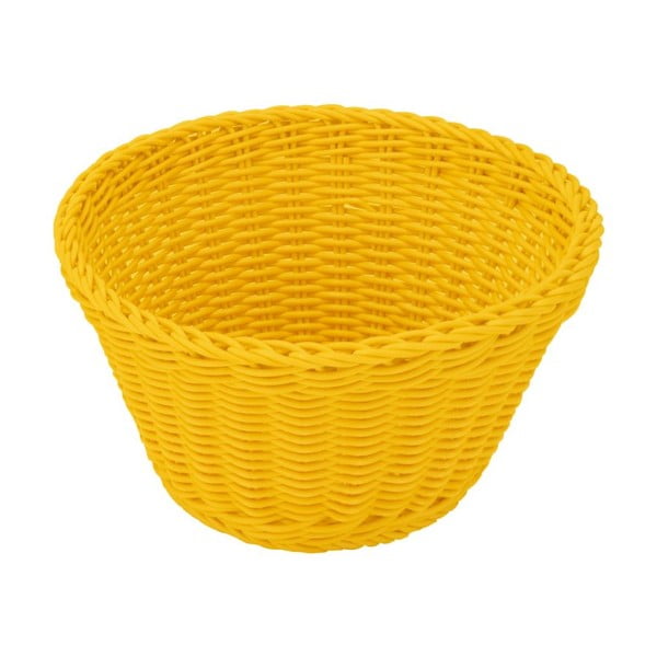 Žltý stolový košík Saleen, ø 18 cm
