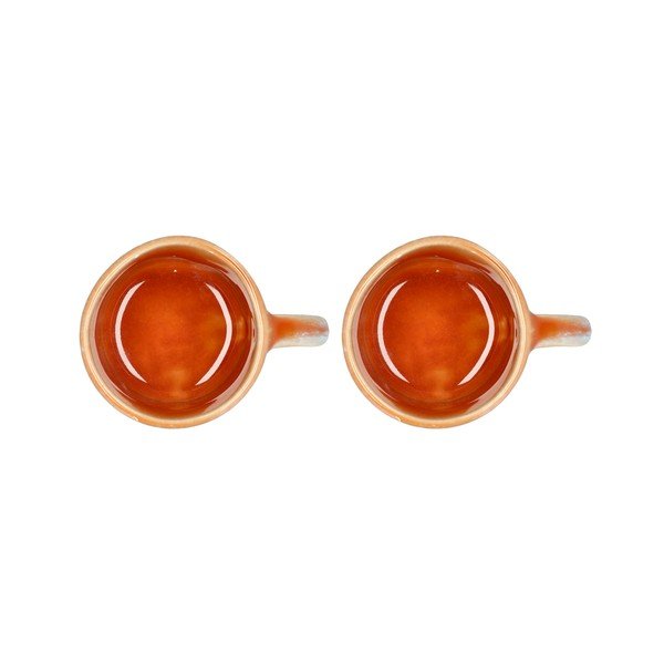 Oranžové hrnčeky na espresso z kameniny v súprave 2 ks 80 ml Styles – Villa Collection-image-2