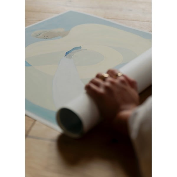 Plagát 70x100 cm Hold You - Blue – Sofia Lind – The Poster Club-image-1