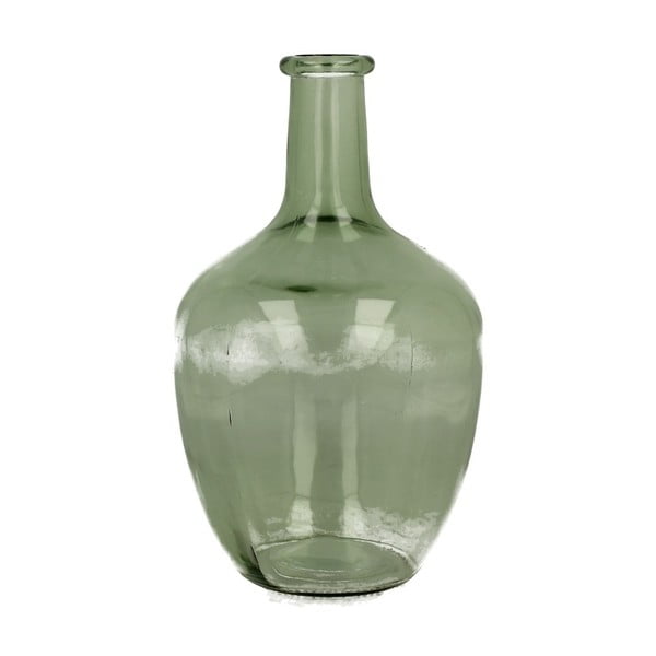 Zelená sklenená dekoratívna váza Duo Gift Louise, výška 25 cm