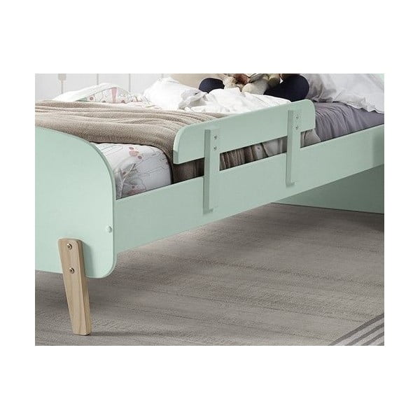 Mentolovozelená zábrana k postieľke z masívneho borovicového dreva Vipack Kiddy-image-1