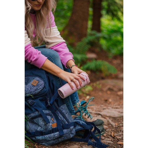Ružový cestovný termohrnček Vialli Design Fuori, 400 ml-image-4