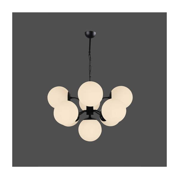 Čierne závesné svietidlo Squid Lighting Owl, výška 80 cm-image-1