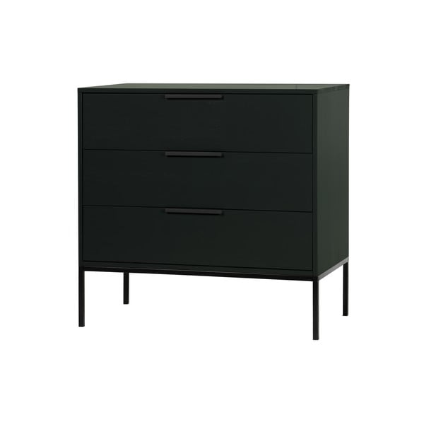 Čierna komoda z borovicového dreva WOOOD Adam-image-1