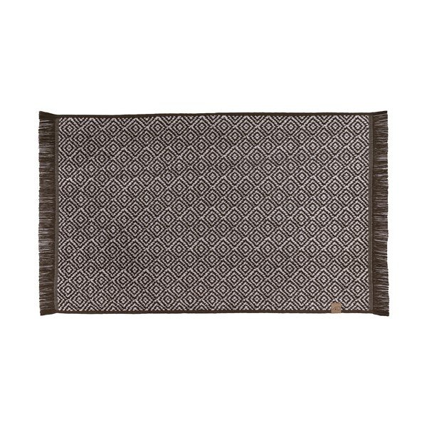 Tmavohnedá textilná kúpeľňová predložka 50x80 cm Morocco – Mette Ditmer Denmark