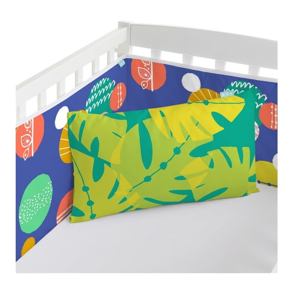 Bavlnený mantinel do postieľky Moshi Moshi Geo Jungle, 210 x 40 cm-image-2