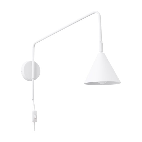 Biele nástenné svietidlo do zásuvky Zylo – Sollux