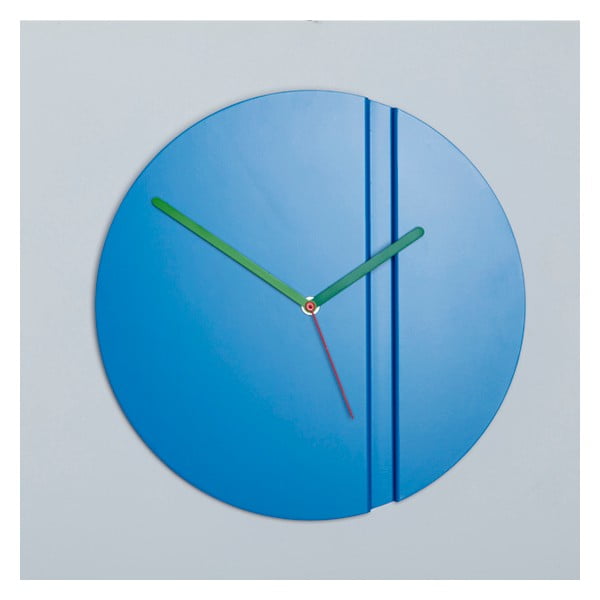 Nástenné hodiny Pleat Fold, modré