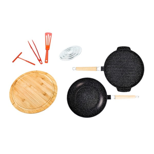 Set dvoch panvíc s príslušenstvom, ⌀ 28 cm