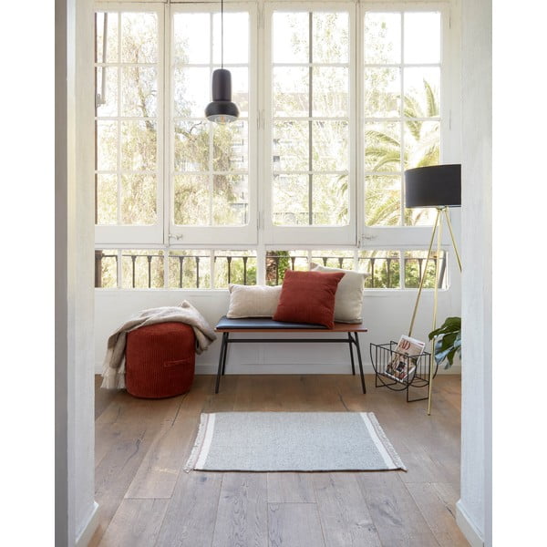 Čierna/hnedá lavica z imitácie kože Carabel – Kave Home-image-3