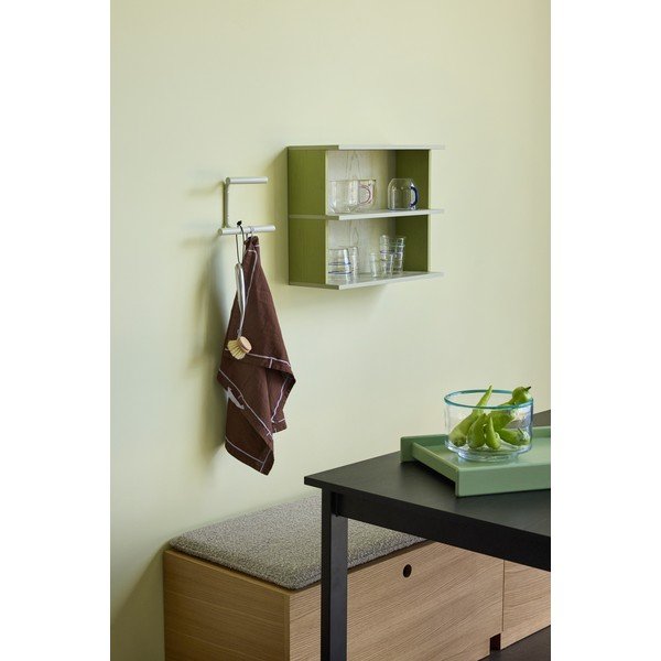 Taupe nástenný kovový háčik Flip – Hübsch-image-1