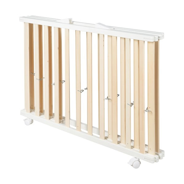 Detská ohrádka v bielo-prírodnej farbe 100x75 cm – Roba-image-2