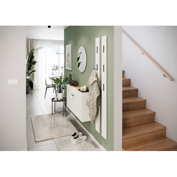 Biela skrinka v dekore duba 110x57x22 cm Ameca – Germania-image-1